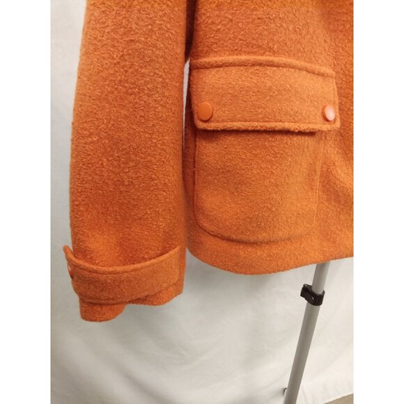 Tribal Jeans Women's Burnt Orange Waist Length Peacoat Size Large - Picture 7 of 10
